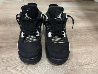 Air Jordan 4 Black High-Top Sneakers