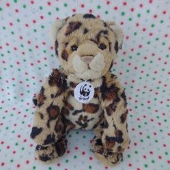 2002 Build A Bear WWF Plush Snow Leopard