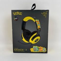 New Razer Kraken V4 X Wired Over-Ear Headphones Pokemon Yellow