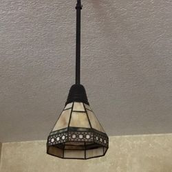 REDECORATING SALE Home Lighting CLASSIC Tiffany-Style STAINED GLASS PENDANT