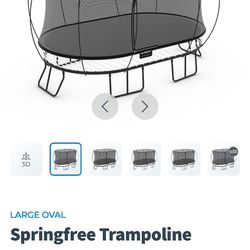 Large oval O92 model 8’x13’ used but new mat and net (I have the receipt) 