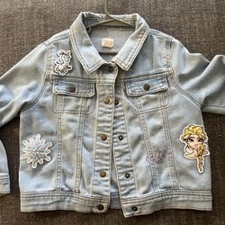 Girls Jean Elsa Jacket Size 5/6