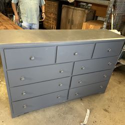 Grey 9 Drawer Dresser 
