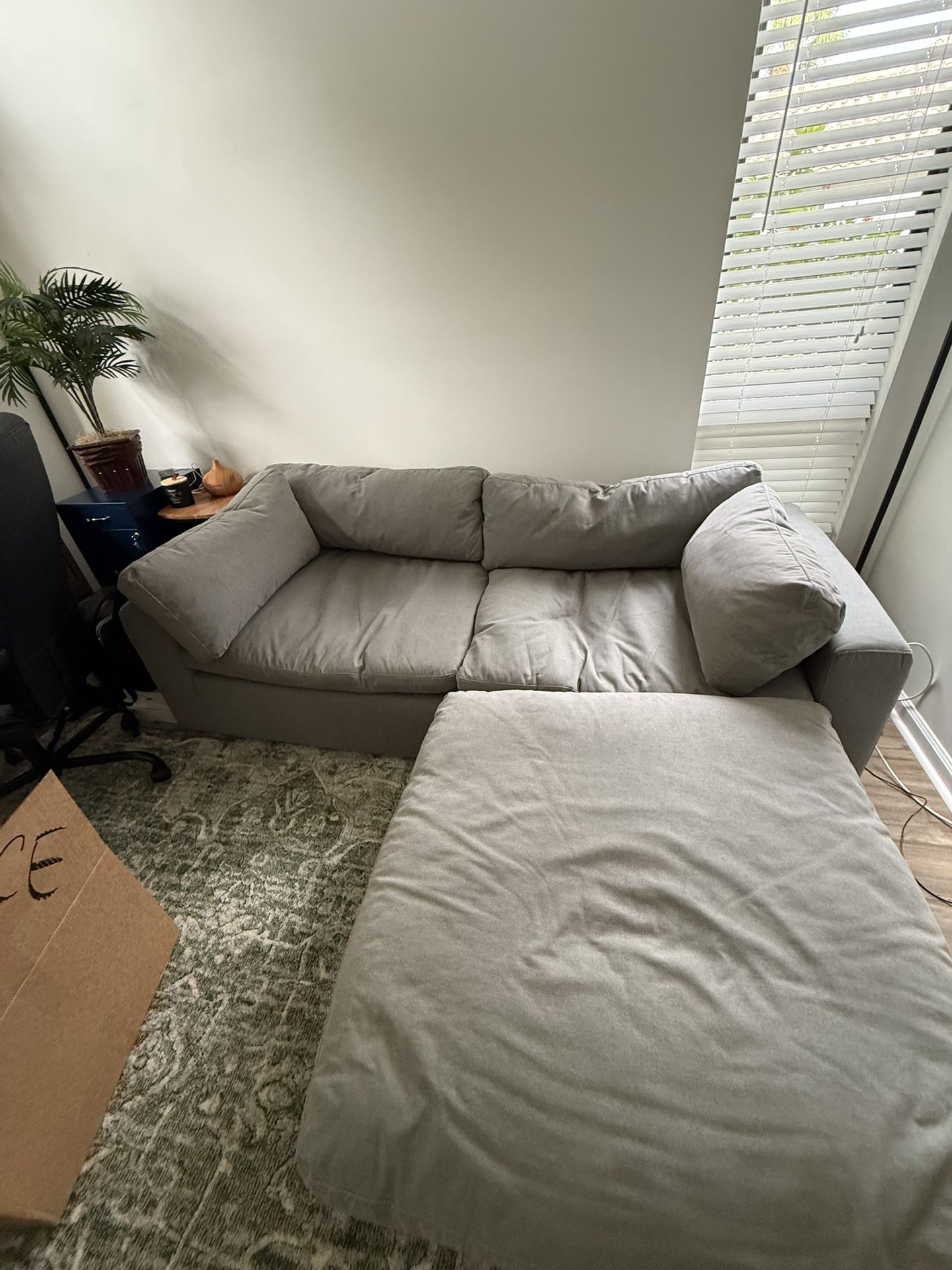 City Furniture Grant Loveseat & Ottoman