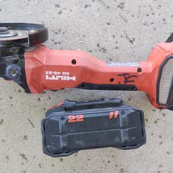 Hilti Grinder With Large Battery 