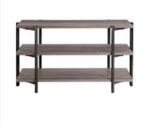 Insignia TV Stand Media Console - Dark Wood & Steel (New In Box / Open Box)