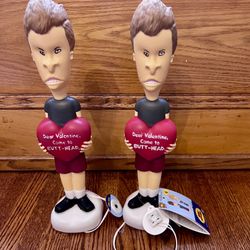 Valentines Day Lighted Blow Mold Butthead Beavis and Butthead 11”