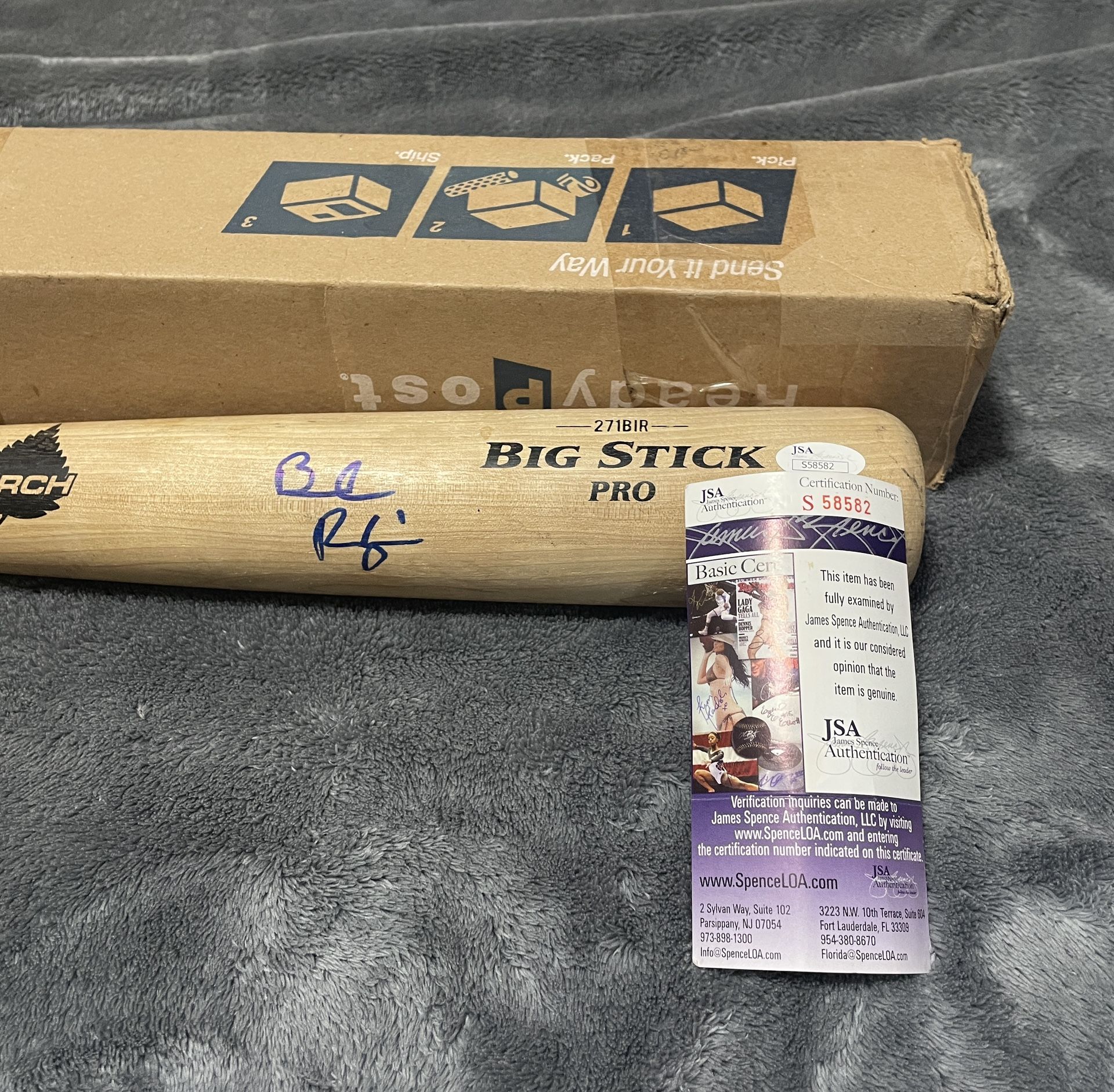 Brendan Rodgers’s Signed Baseball Bat