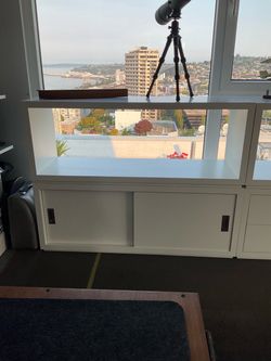 Crate and Barrel Aspect White Wall Unit - Reduced