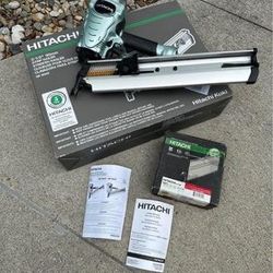 Hitachi 3-1/2” Air Framing Nailer. Model NR 90AE NEW IN BOX Includes a box of 3” x 120” nails NEW