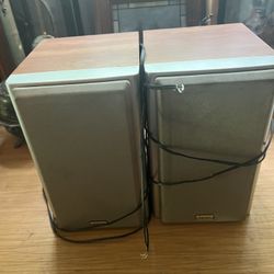 Teac 2 Way Speaker System Bookshelf Speakers 15w Tested
