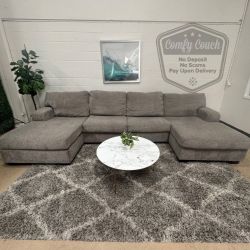 🛋️ Comfy Double ChaiseSectional Sofa(Delivery Available!! )