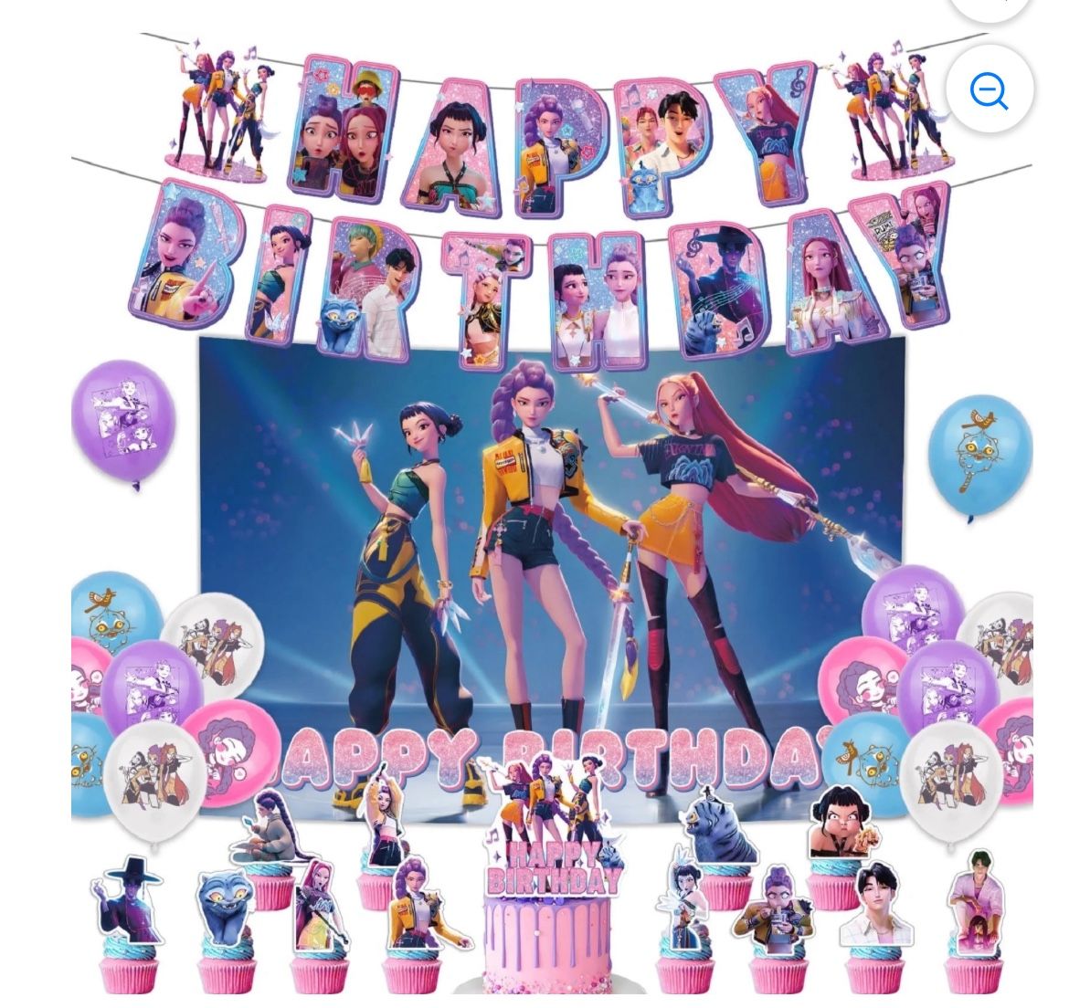 Kpop Demon Hunters Party Supplies