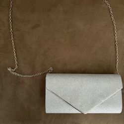 NEW Silver Glitter Purse 