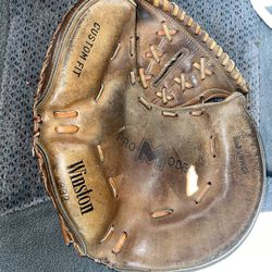 Vintage Baseball Gloves3 Of Them And Mask