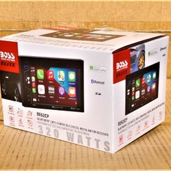 Boss Elite Double Din Touchscreen Stereo Bluetooth USB Apple CarPlay System Mp3 Auxiliary Am Fm Radio 320 Watts BE62CP 🚨 No Credit Needed 🚨 