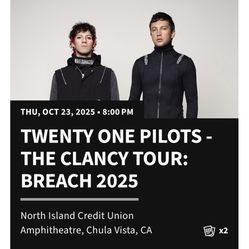 General Admission 21 Pilots 2 Ticket