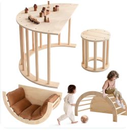 Wooden Climber Montessori Climbing Arch