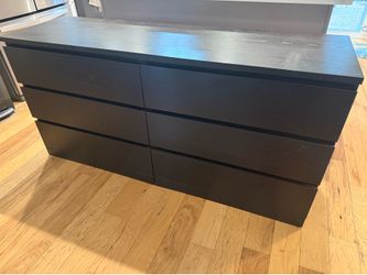 IKEA 6 drawer Malm dresser