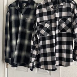 Used Men Plaid Shirts 