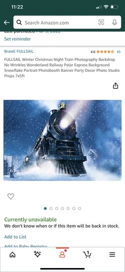 Polar Express Christmas Backdrop