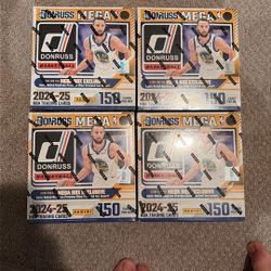 4x donruss basketball mega boxes 24-25