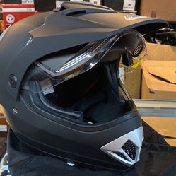 Helmet New Flat Black Dual Sport Adventure Off Road New Helmet $90