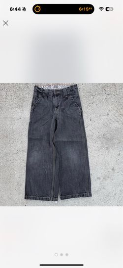 Black Levi's wide leg jeans with cargo pockets size 10 regular