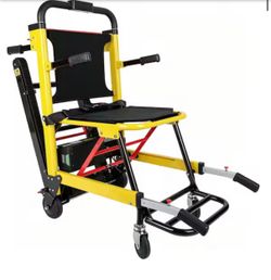 Crafted from robust aluminum alloy finished with eco-friendly electroplated spray paint for vivid, fade-resistant color, this stair-climbing chair fea