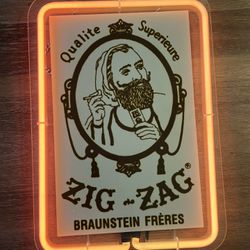 Neon Zig Zag Sign
