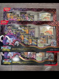 Paldean Fates Great Tusk ex & Iron Treads ex Premium zCollection - SV: Paldean Fates (PAF) $250 each