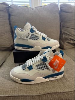 2024 NIKE AIR JORDAN RETRO 4 MILITARY BLUE SZ 11.5 DS