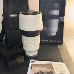 Sony FE 70–200mm f/2.8 GM OSS II – Like New