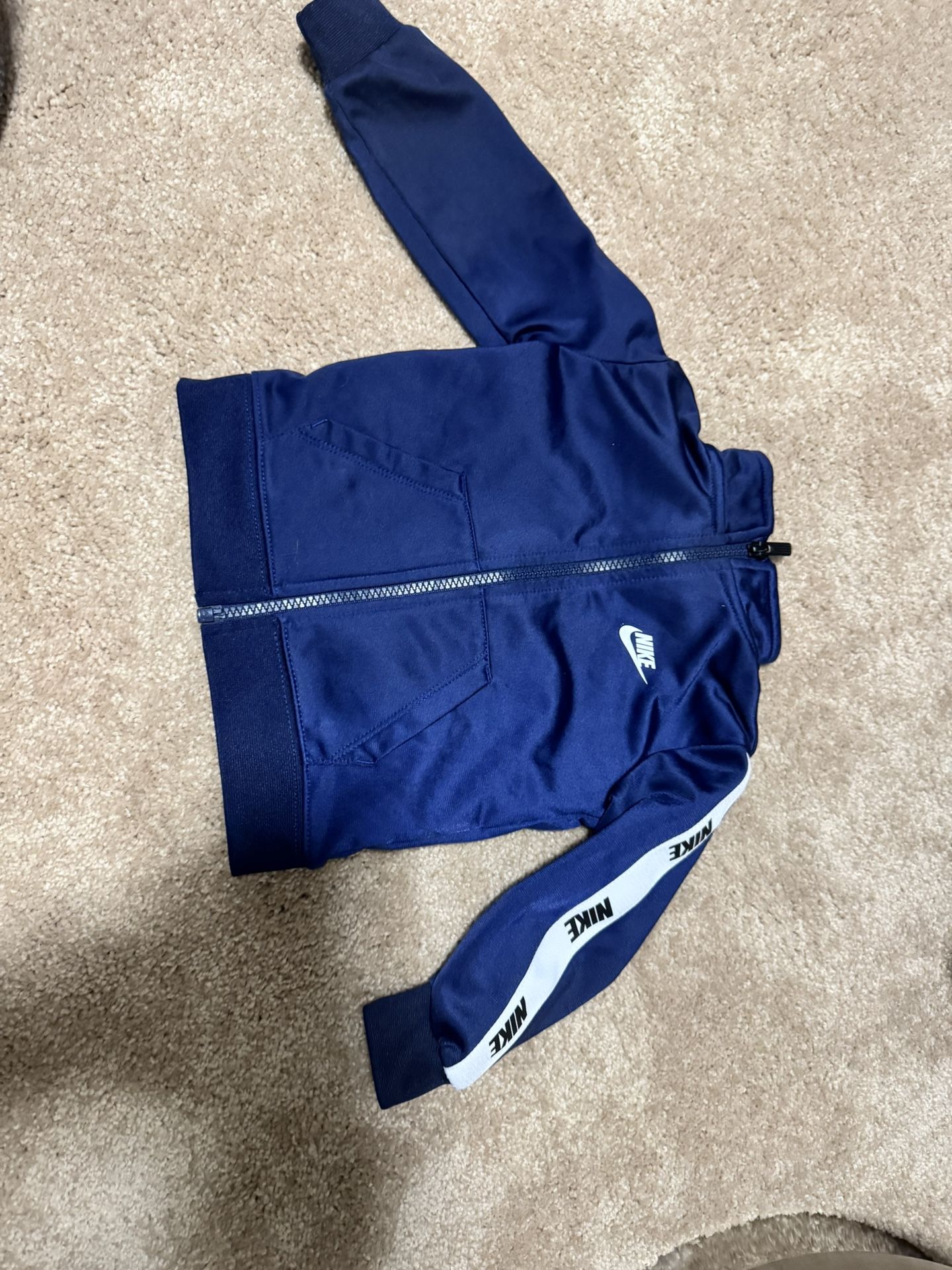 Nike G796-U90 Midnight Navy Blue Full Zip Sweatshirt Track Jacket 18 Month