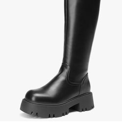 Dream Pairs Womens Knee High Chunky Boots