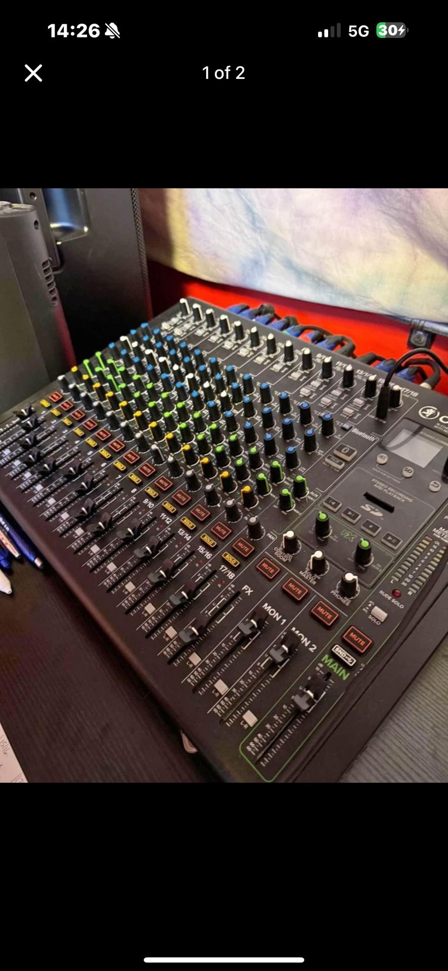Mackie Onyx 16 analog mixer