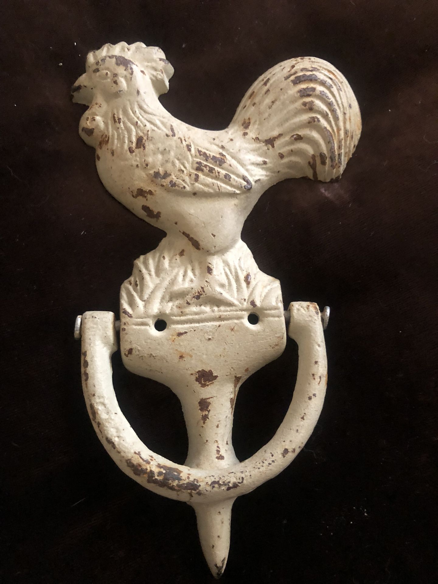 Iron Rooster Door Knocker