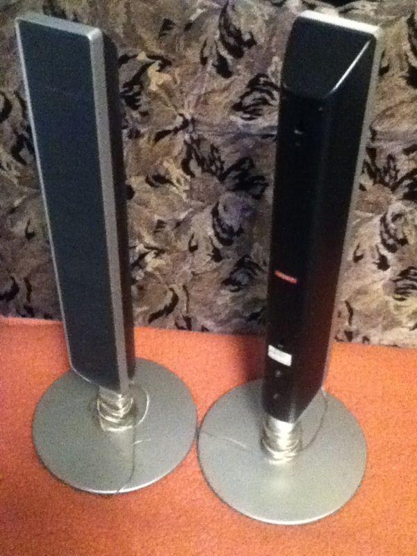 Sony SS-TS55 speakers with stands.