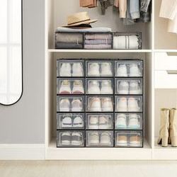 Shoe Boxes, Pack of 18 Shoe Storage Organizers