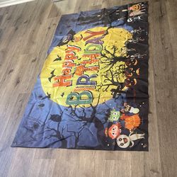 Halloween Happy Birthday Banner
