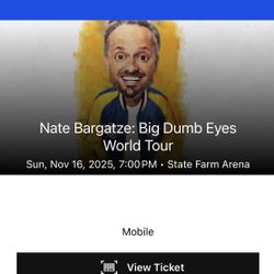 Nate Bargatze Seats - 11/16