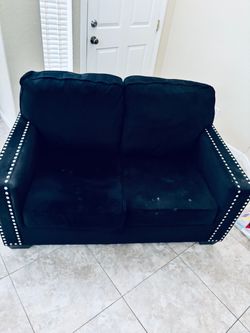 Beautiful black couch