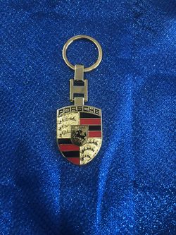 Porsche Keychain Metal New