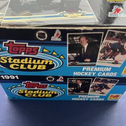 Sports Cards 1st Year 1991 Topps Stadium Club Wax Boxes (36 Packs)