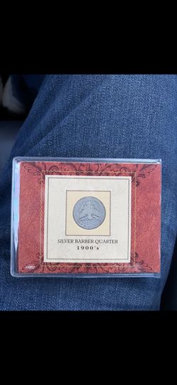1900s Silver Barber Quarter