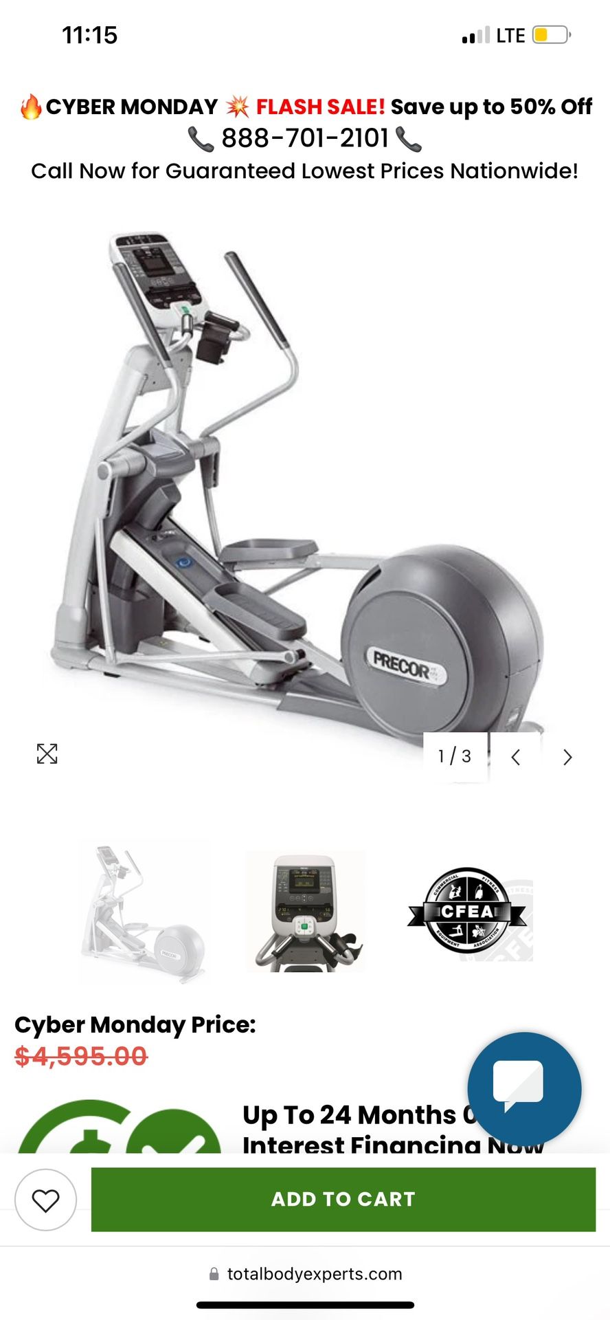 Precor Elliptical Trainer