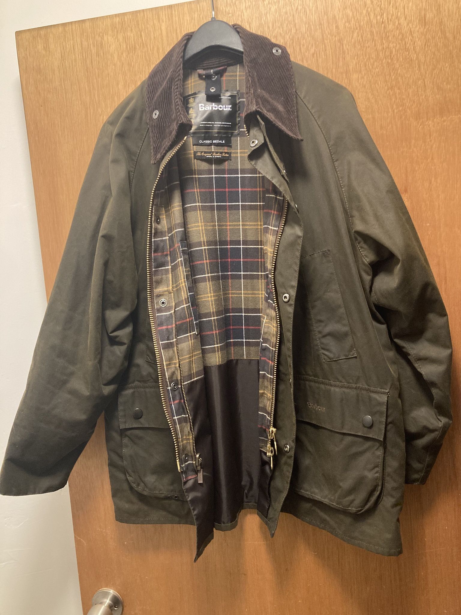 Barbour Classic Bedale Mens Waxed Coat Jacket M/L