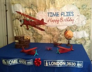 "Time Flies" Birthday Themed Decorations