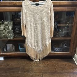 Ladies  Dress  W Fringe 
