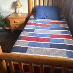 Solid Pine 3 Piece Kids Bedroom Set